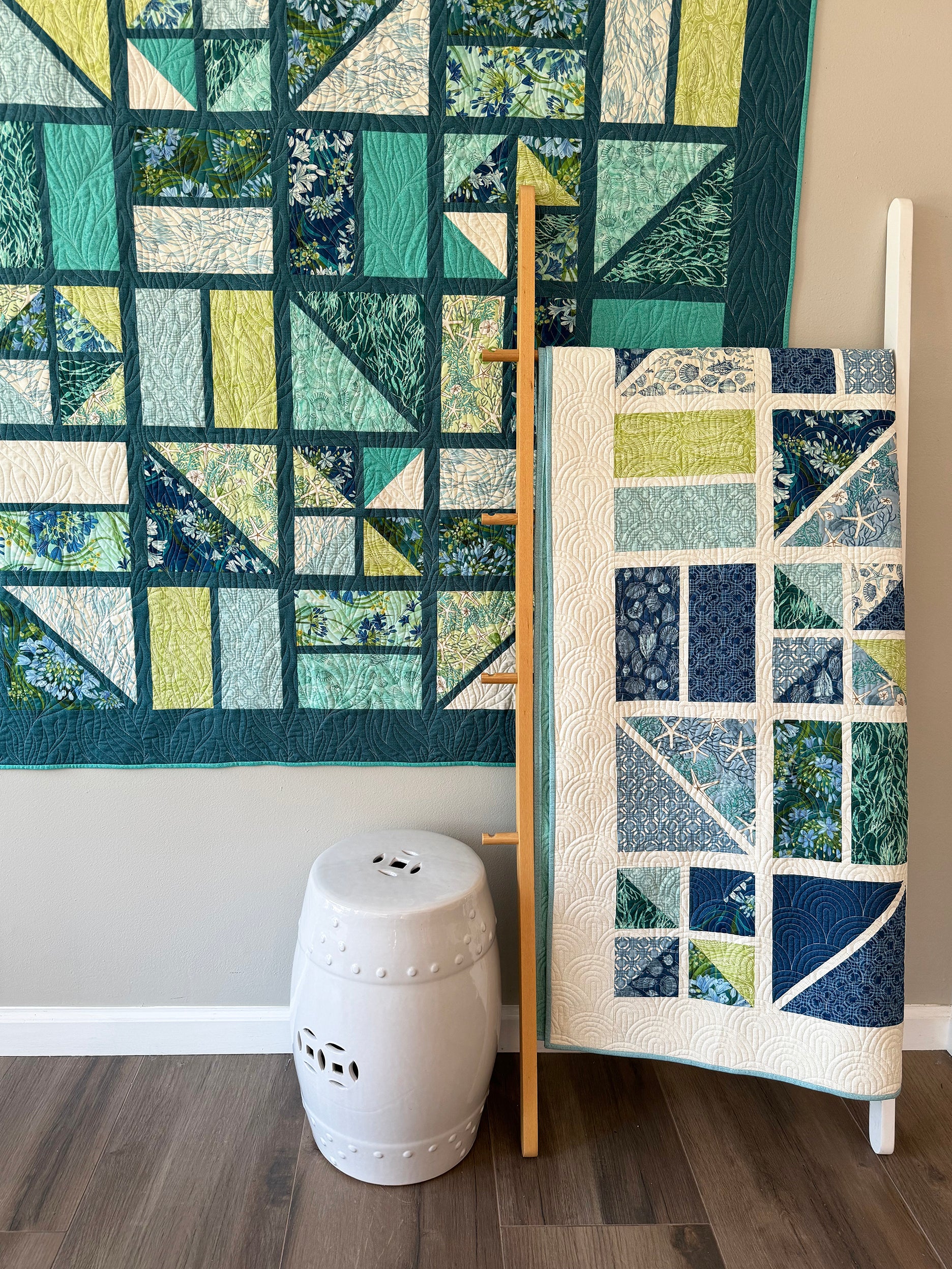 BACKSLASH Quilt Pattern PRINTED booklet by Robin Pickens. Geometric Lap, Twin, or Queen - Image 5